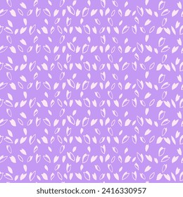 Trendfarbenes, violettes, nahtloses Muster mit gestreiften Linien in den Punkten. Einfache Hintergrundfarbe mit Textur, Tropfen, Polka-Punkt, Flecken. Vektorhandgezeichnete Skizze. Design für Mode, Druck, Oberflächendesign
