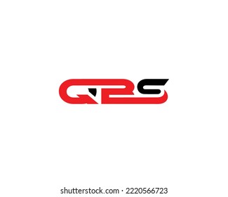 Trendy QBS Letter Logo Design Creative Typography Vector Template.
