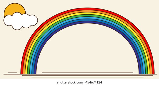 Trendy Rainbow Creative Icon Vector Design