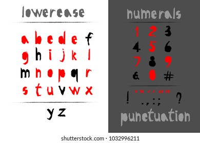 Trendy realistic torn paper art alphabet set on white background. Typeface for decoration t-short, web design, modern posters, Vector vintage label font.
