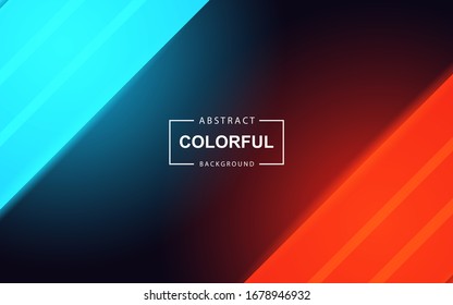 Trendfarbener roter und blauer Farbverlauf-abstrakter Hintergrund mit flüssiger und gemusterter Stilkomposition. Moderne Vektor-Layout-Vorlage kann Elemente Landing Page, Wallpaper, Präsentation, Cover