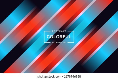 Trendy red and blue gradient color abstract background with fluid and memphis style composition. Modern vector layout design template can use element landing page, wallpaper, presentation, cover