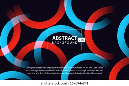 Trendy red and blue gradient color abstract background with fluid and memphis style composition. Modern vector layout design template can use element landing page, wallpaper, presentation, cover