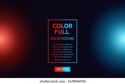 Fondo abstracto de color rojo y azul con composición de estilo fluido y memphis. La plantilla moderna de diseño de vectores puede utilizar la página de inicio de elementos, papel tapiz, presentación, portada