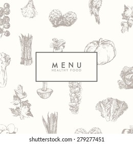 Trendy restaurant menu design, high detailed vector illustration, hand drawn