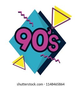 trendy retro 90s art style