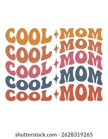  Trendy Retro Mom groovy Bundle, Funny Mom Shirt wavy, Retro mama hippie, Mom 70s, mama groovy, Groovy wavy, Mama wavy text groovy