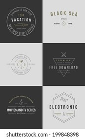 Trendy Retro Vintage Insignias Bundle