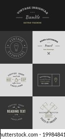 Trendy Retro Vintage Insignias Bundle