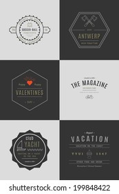 Trendy Retro Vintage Insignias Bundle
