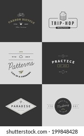 Trendy Retro Vintage Insignias Bundle