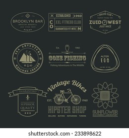 Trendy Retro Vintage Insignias Bundle