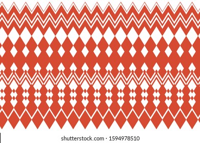 Trendy rhombic pattern, great design for any purposes. Zig-zag background. Ethnic style. Creative pattern. Vector illustration.