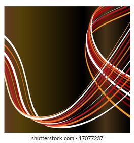 trendy ribbon over brown/black