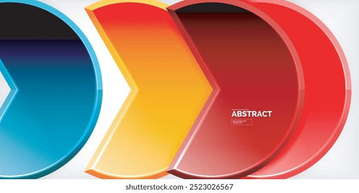 Trendy round shapes with triangular angle design element. Vector Illustration For Wallpaper, Banner, Background, Card, Book Illustration, landing page