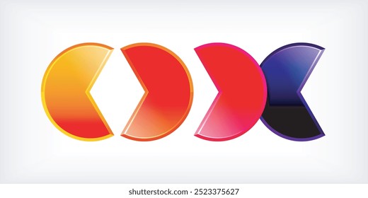 Trendy round shapes with triangular angle design element. Vector Illustration For Wallpaper, Banner, Background, Card, Book Illustration, landing page