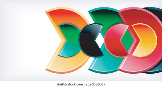 Trendy round shapes with triangular angle design element. Vector Illustration For Wallpaper, Banner, Background, Card, Book Illustration, landing page