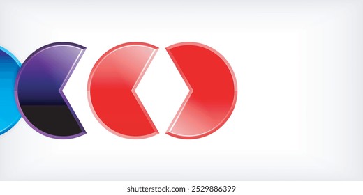 Trendy round shapes with triangular angle design element. Vector Illustration For Wallpaper, Banner, Background, Card, Book Illustration, landing page