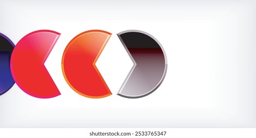 Formas redondas da moda com elemento de design triangular. Ilustração vetorial para papel de parede, banner, plano de fundo, cartão, ilustração de livro, página inicial