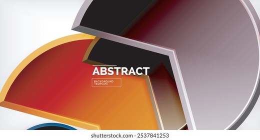 Trendy round shapes with triangular angle design element. Vector Illustration For Wallpaper, Banner, Background, Card, Book Illustration, landing page