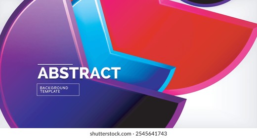 Trendy round shapes with triangular angle design element. Vector Illustration For Wallpaper, Banner, Background, Card, Book Illustration, landing page