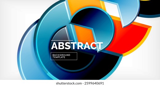 Trendy round shapes with triangular angle design element. Vector Illustration For Wallpaper, Banner, Background, Card, Book Illustration, landing page
