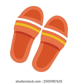 Trendy sandals icon Isometric of trendy sandals icon.