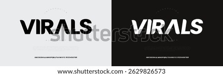 Trendy sans serif font designed for viral media content, social branding, and tech UI design