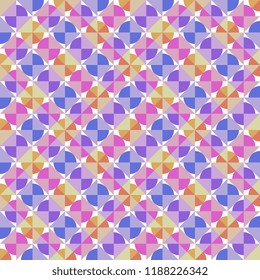 Trendy scandinavian seamless pattern with geometric colorful abstract background. Vector illustration for fashion print and wrapping.