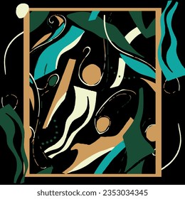 Trendy scarf print. Creative contemporary collage. Stylish template for design.