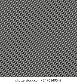 Trendy Seamless carbon fiber pattern texture in monochrome. High-resolution, modern, woven design ideal for digital backgrounds, car decals, and textile graphics. Tech-inspired aesthetic