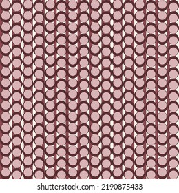 Trendy seamless circles texture pattern on a vertical striped background. Dotted repetitive retro stylish wallpaper. Vector illustration. 