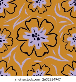 Trendy Seamless Floral Ditsy Print