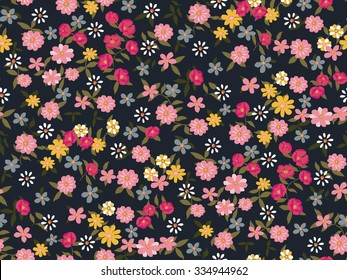 Trendy Seamless Floral Ditsy Print