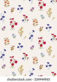 Trendy Seamless Floral Ditsy Print