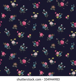 Trendy Seamless Floral Ditsy Print