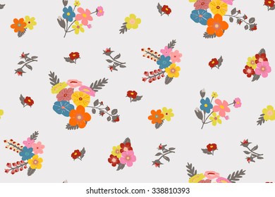 Trendy Seamless Floral Ditsy Print