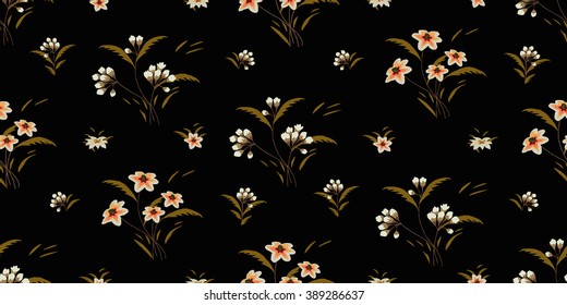 Trendy Seamless Floral Ditsy Print