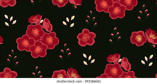 Trendy Seamless Floral Ditsy Print
