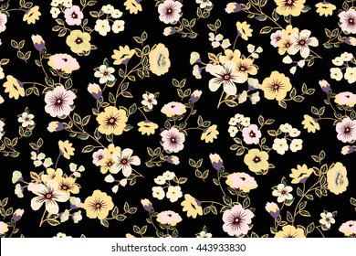 Trendy Seamless Floral Ditsy Print