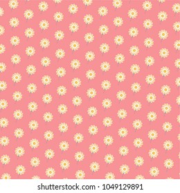 Trendy Seamless Floral or flower pattern on red background with fabric texture beauty many, vector illustration,Print label, banner. fashion Summer,winter,spring,fall,autumn concept.