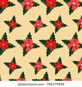 trendy seamless floral pattern background 