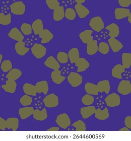 Trendy Seamless floral pattern in spring colors.
