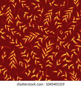 Trendy Seamless Floral Pattern. Vector