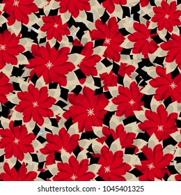 Trendy Seamless Floral Pattern. Vector