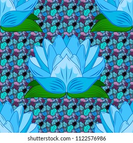 Trendy seamless Floral Pattern In Vector illustration. Colour Summer Theme seamless pattern Background. Flat Flower Elements Design. Beautiful fabric pattern.