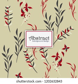 Trendy Seamless Floral Pattern in Vector