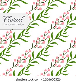 Trendy Seamless Floral Pattern in Vector illustration
