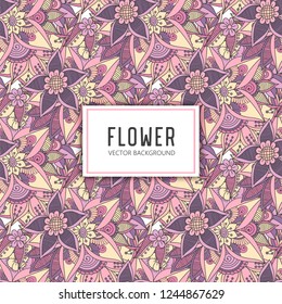 Trendy Seamless Floral Pattern in Vector illustration