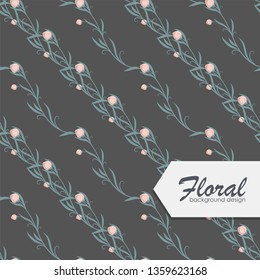 Trendy Seamless Floral Pattern in Vector illustration